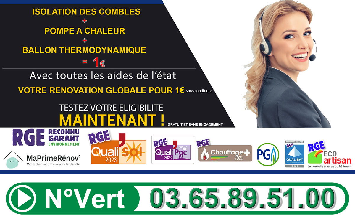 Pompe à chaleur 1 euro Becquigny 80500